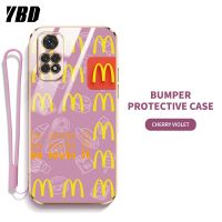 YBD เคสโทรศัพท์ดีไซน์แมคโดนัลด์ YBD สำหรับ Xiaomi Redmi Note 11 Pro 4G 5G Note 11S 4G Xiaomi POCO M4 Pro 4G POCO X4 Pro 5G ปกป้องเลนส์อย่างหรูหราชุบ6D ซิลิโคนนิ่ม