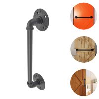 Door Handle Knobs Pipe Handles Stair Gate Shed Wooden Sliding Pulls Industrial Farmhouse Rustic Handrail Bar Interior Elderly Door Hardware Locks