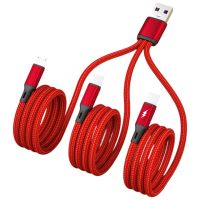 3 In1สายเคเบิลชาร์จหลายแบบ USB เพื่อพิมพ์ C ไมโคร USB สายชาร์จเร็วเชื่อมต่อ USB