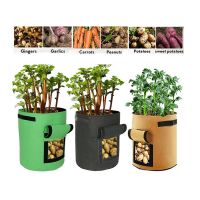 【LZ】 Potato Plant Grow Bags Nonwoven Fabric Pot Greenhouse Vegetable Growing Moisturizing Home Garden Tools K5