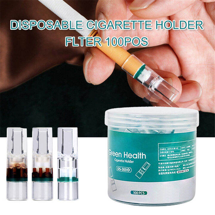 Disposable Tar Trap Filter Tips Remove Tar and Chemical 100 Filters