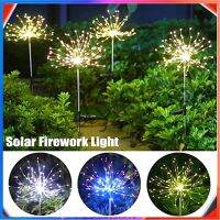 【hot sale】 ☞■❡ B28 ✨✨Outdoor Waterproof Solar Fireworks Light 150/120/90LED 2 Modes Solar Garden Light Lawn Dandelion LED Fairy Light