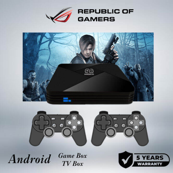 GAMEBOX G5 S905L WiFi 4K HD Super X Console 40000+ Retro Clic Game Mini ...