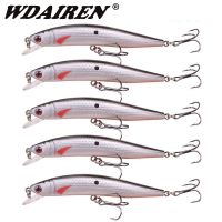 【hot】▽℗ 1Pcs or 5Pcs Hard Bait Fishing set with Wobblers Crankbait Artificial bait Pesca Tackle