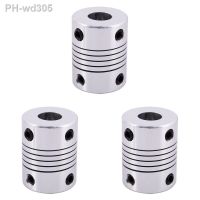 3X CNC Motor Shaft Coupler 6.35Mm To 8Mm Flexible Coupling 6.35X8mm