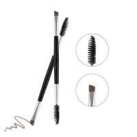 2 In 1 Eyebrow Brush Dual Ended Angled Brush Lash Eyebrow Brush Set Double-headed Nylon Handle Beauty Make Up Brushes Tools 3pcs