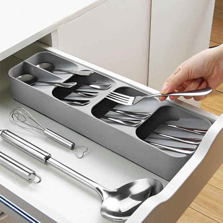 cod Kitchen Cutlery Drawer Organizer Storage Cutlery Box for Spoon and Fork Kitchen Drawer