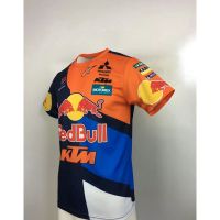 กระทิงแดง Red Bul การขี่ เสื้อยืด MOTOGP การขี่ แขนสั้น KTM แห้งเร็ว เสื้อผ้าบุรุษแข่งรถ เสื้อยืด