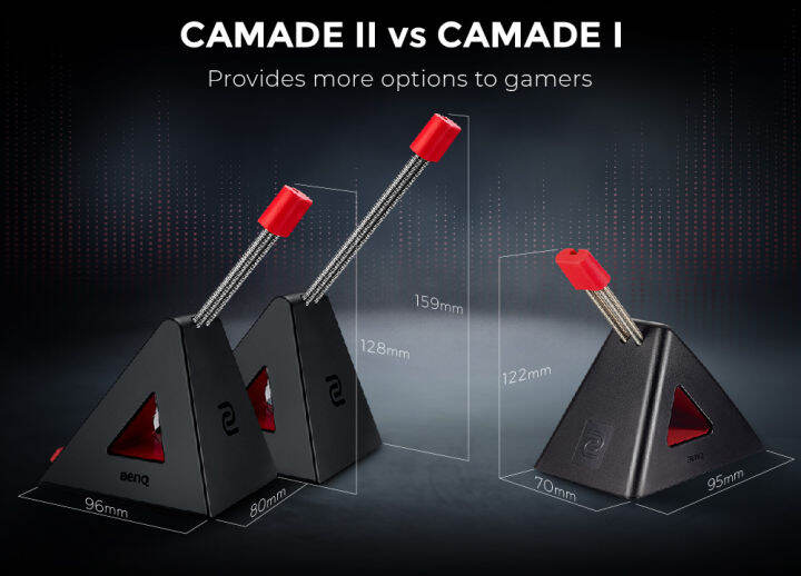 benq-zowie-camade-ii-esports-gaming-mouse-cable-management-device-สีดำ-เกมมิ่งเกียร์-ที่แขวนเมาส์-บันจี้เมาส์