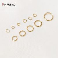 50-100 Pcs/bag 18K Real Gold Plated Jump Rings Wholesale Split Ring Connectors For DIY Jewelry Making Accessories Supplies Sale