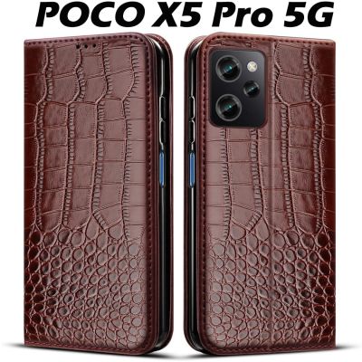 เคสสำหรับ Poco X5 Pro 5G สำหรับ Xiaomi Poco X5 Pro เคสหนังกระเป๋าแบบพับได้สำหรับ Poco X5 Pro