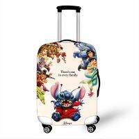 [Koala Travel] 18-32นิ้วดิสนีย์ Lilo Stitch ยางยืดกระเป๋าเสื้อผ้ากระเป๋าเดินทางหนาเคสกันกระแทกปกป้องเคสถุงหูรูดผ้าคลุมเวลาเดินทางการ์ตูน