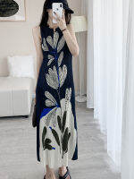 Hepburn สไตล์ฝรั่งเศสแขนกุด Slimming Elegant High-End ชุดปรับปรุง Cheongsam ชุด91220