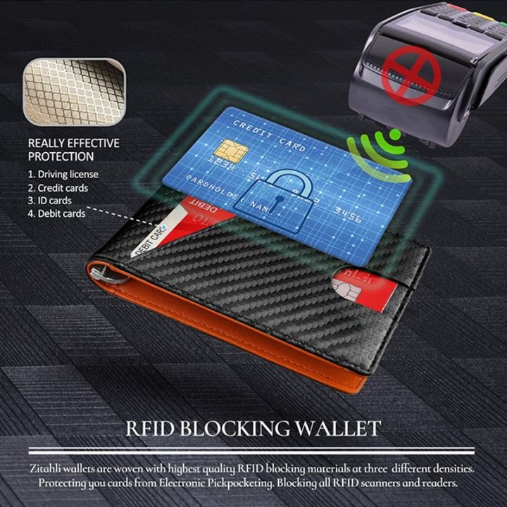 rfid-carbon-fiber-men-wallets-slim-thin-card-holder-leather-wallet-for-men-short-male-purses-small-black-walet-bolsa-feminina