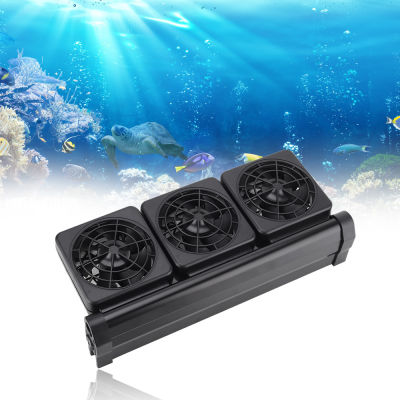 3หัวพัดลม6.5W Aquariumพัดลมเครื่องระบายความร้อนตู้ปลาพัดลมทำความเย็นระบบเกลือสดAquariumอุณหภูมิถังปลาControl Cooling Aquariumอุปกรณ์เสริม