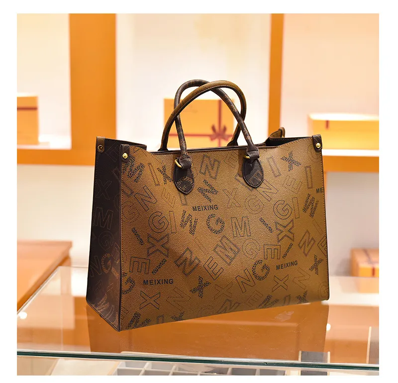 2023 New Women Large Capcity Luxury Designer Tote Purses Handbags For Young  Gilrs Bolsa Feminina Lady Double-sided Pattern Bags