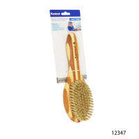 Kanimal Soft Bristle Brush หวีเส้นใยธรรมชาติ หวีขนหมู สำหรับสุนัขและแมวขนสั้น ขนาด 24x7 ซม. (ด้ามยาว  แปรงนวดเส้นขน หวีแมว หวีสุนัข)