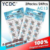 YCDC เซลล์ AG13 LR1154 SR44 A76 357A 303 357อัลคาไลน์เซลล์เหรียญ X24