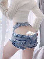 【YD】 9026  new low waist hole summer open hip hot super Beachwear casual women jeans