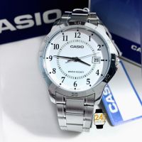 Casio Classic Silver casioผู้ชายแท้ หน้าปัดสีขาว นาฬิกาCasio คาสิโอ นาฬิกาแท้ นาฬิกาผู้ชาย นาฬิกาแบรนด์เนม พร้อมประกัน