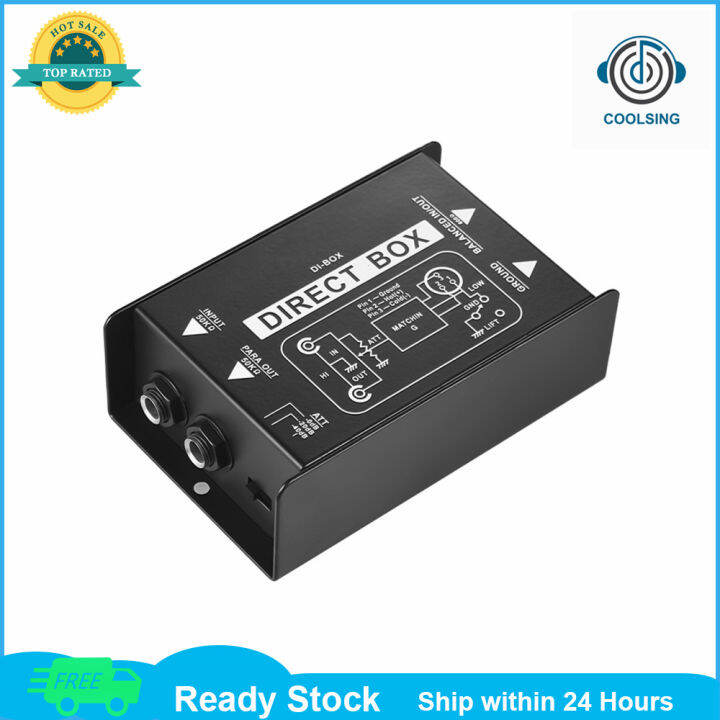 Professional Single Channel Passive Direct Injection Audio Box DIBox