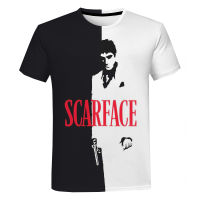 2023 NewMovie Scarface เสื้อยืด Tony Montana 3D พิมพ์ Streetwear ผู้ชายผู้หญิงแฟชั่นสบายๆเสื้อยืด Harajuku ขนาดใหญ่ Cool Tee Tops