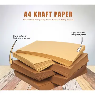 30-100pcs 150gsm Short/A4/Long/Legal Kraft Brown Paper, Printable Paper for  Invitation, Paper Bag, Paper Pouch, Labels, Tag and DIY Projects in  Short/A4/Long Sizes