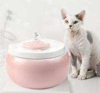 Cat drinking fountain constant temperature heating ceramic automatic circulation pet drinking fountain dog drinking water artifact doeswet mouth