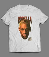 Vintage 90 Rodzilla เสื้อยืดเดนนิสร็อดแมน1Nwo Tee 1998ชายยี่ห้อ Teeshirt ผู้ชายฤดูร้อนผ้าฝ้ายเสื้อ T
