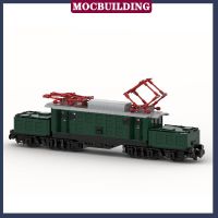 ชุดของเล่นสำหรับเด็กชุดรถไฟขนส่งในเมือง MOC ชุดประกอบบล็อกรูปแบบการสร้างรถไฟขนส่งรถไฟ