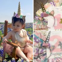 TYH-Floral Unicorn Horn ปาร์ตี้วันงานเทศกาลเครื่องแต่งกายชุดแฟนซีชุดแต่งกายหู