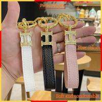 【XPS】NEW ของขวัญส่วนบุคคล Rhinestone Leather Motorcycle Keychain Car Key Holde