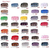 10pcs Wholesale Lot Stripe Retro 18 mm Strong Military Army nato fabric Nylon Watch Woven Strap Band Buckle belt 18mm watchbandsby Hs2023