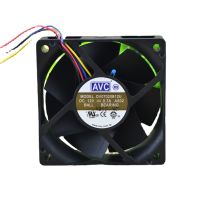 New CPU Cooling Fan AVC DV07020B12U 12V 0.7A 7CM 7020 Large Air Volume PWM Temperature Control Double Ball Fan 70×70×20mm