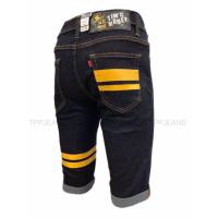 TPPJEANS Shorts SlimDenim ขาสั้นยีนส์ยืดชาย 3 ส่วนสีดำยีนส์ผ้าดีงานสกรีนสวย Size 28-36” รับชำระปลายทางครับ