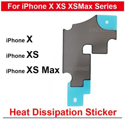 “:{》10ชิ้นสำหรับ XS Max กลางกระดาษแกรไฟต์สติกเกอร์เคสระบายความร้อน