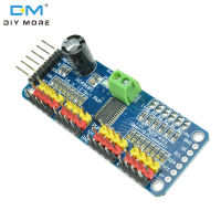 diymore PCA9685 16 ช่อง 12 บิต PWM/Servo Driver-I2C โมดูลอินเทอร์เฟซสำหรับ Raspberry Pi Shield โมดูล Servo Shield สำหรับ Arduino Diy Kit