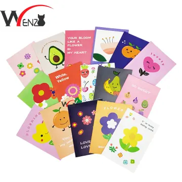 New Year's Pair Of Folding Greeting Cards Small Cards Thank - Temu