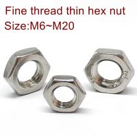 [A TOOL] DIN439thread บาง HexStainlessSUS304บางถั่ว M6M8M10M12M14M16M18M20