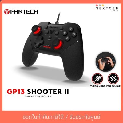 ลด 50% (พร้อมส่ง)FANTECH Shooter (GP-13) Controller Analog (Black/Red) จอยเกม สินค้าใหม่ พร้อมส่ง รับประกัน 2 ปี จอยสติ๊ก fantech gp13(ขายดี)