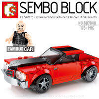 บล็อกตัวต่อรถแข่ง พร้อมมินิฟิกเกอร์ 1 ตัว SEMBO BLOCK 607048 จำนวน 175 ชิ้น