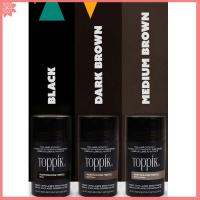 1 ขวดของเส้นผมสีดำ toppik เส้นผมผงแป้งหนาแน่นเพิ่มประสิทธิภาพการทำผมรักษาผมสูญเสียอายุการใช้งานยาวนาน