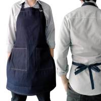 ผ้ากันเปื้อน เพิ่มชื่อได้ minimal apron your name your shop (แจ้งชื่อที่ต้องการทางแชท)