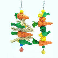 ของเล่นสัตว์เลี้ยงขนาดเล็ก Parrot Toy หนูแฮมสเตอร์เคี้ยวของเล่นกระต่าย Molar String ของเล่นสัตว์เลี้ยงขนาดเล็ก ของเล่นนก ของเล่นไม้หวายเคี้ยว-lihaibo2