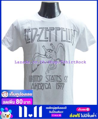 เสื้อวง LED ZEPPELIN เลด เซพเพลิน ไซส์ยุโรป เสื้อยืดวงดนตรีร็อค เสื้อร็อค  LZN8148 ส่งจากไทย