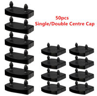 50PCS Sofa Bed Slat End Caps Holders Plastic Black SingleDouble Centre Cap Replacements for Holding Securing Furniture Frames