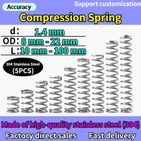 ﹍✳ Wire Diameter 1.4 mm Compressed Spring 304 Stainless Steel Spot Outer Diameter 8-22mm Pressure Spring Return Spring Custom Made