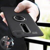 เคสสำหรับ Oneplus 6,6 T 7 7T 8 Pro One Plus 6 T 7 1 7 Pro ฝาครอบซิลิโคนกันกระแทกเคสด้านหลังแหวนแม่เหล็กในรถยนต์