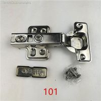 ☞ 101 Full Overlay Stainless steel Hinges Hydraulic Damper Buffer Cabinet Door Hinges Soft Close Furniture hinges