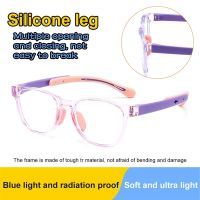 【cw】 Fashion Computer Portable Eye Protection Kids Glasses Comfortable Eyeglasses Anti blue Light Ultra Light Frame ！